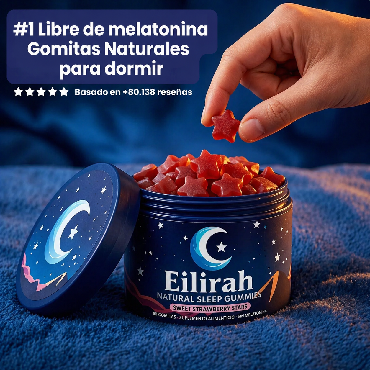 Eilirah™ - Gomitas Naturales para Dormir (Sin Melatonina)