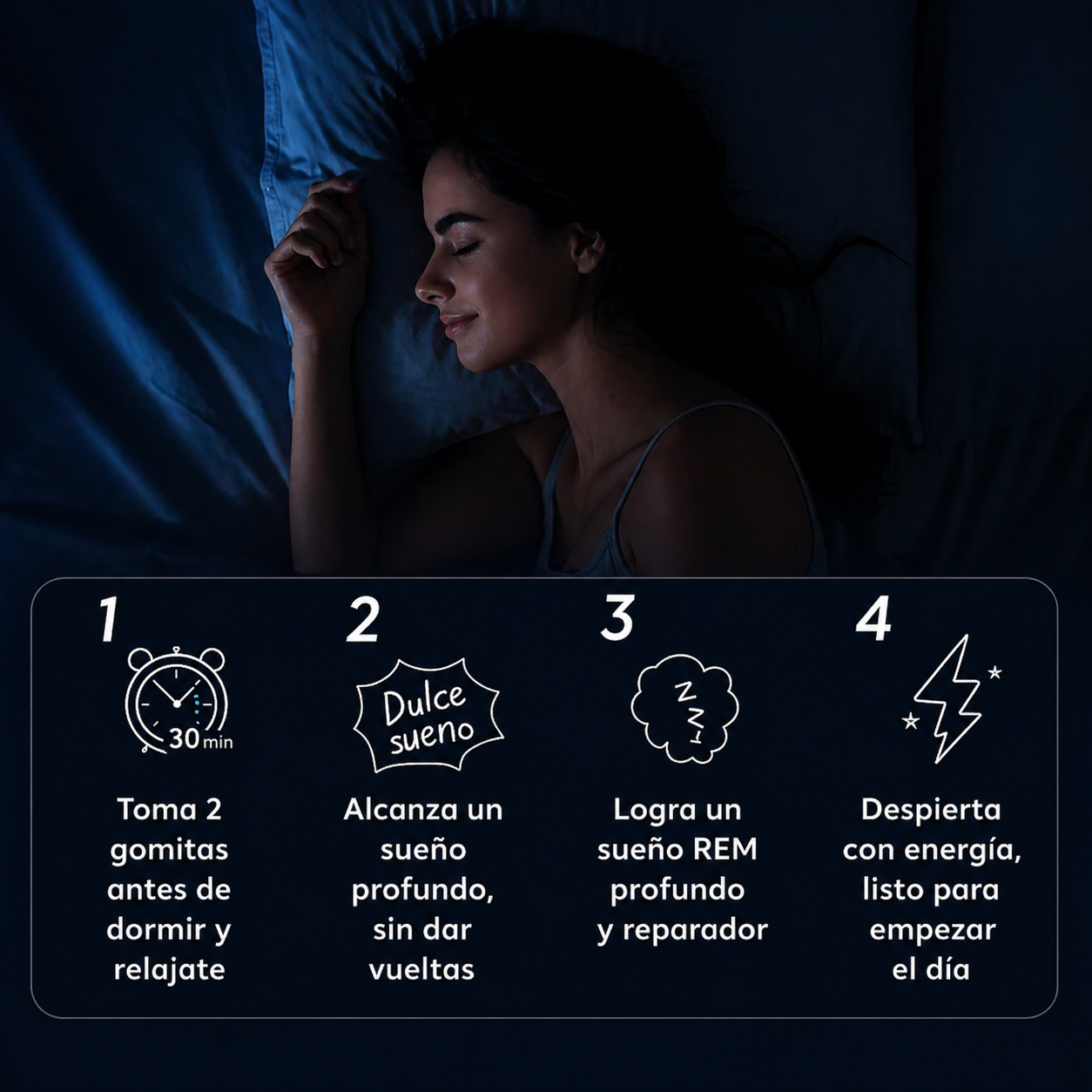 Eilirah™ - Gomitas Naturales para Dormir (Sin Melatonina)