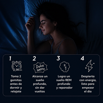 Eilirah™ - Gomitas Naturales para Dormir (Sin Melatonina)