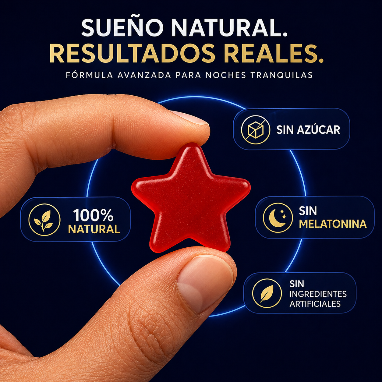 Eilirah™ - Gomitas Naturales para Dormir (Sin Melatonina)